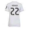 Damen Fußballbekleidung Real Madrid Antonio Rudiger #22 Heimtrikot 2025-26 Kurzarm